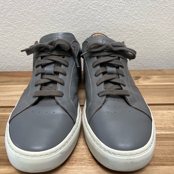 Greats Ash Gray Leather Men's Sneakers - Picture 3 of 10